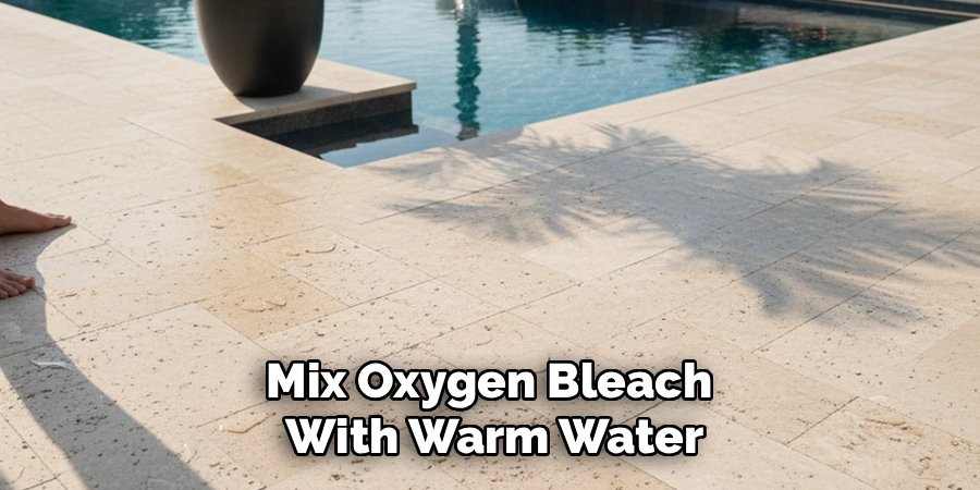 Mix Oxygen Bleach With Warm Water