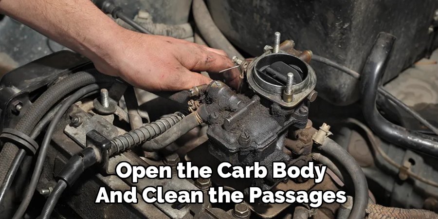 Open the Carb Body and Clean the Passages
