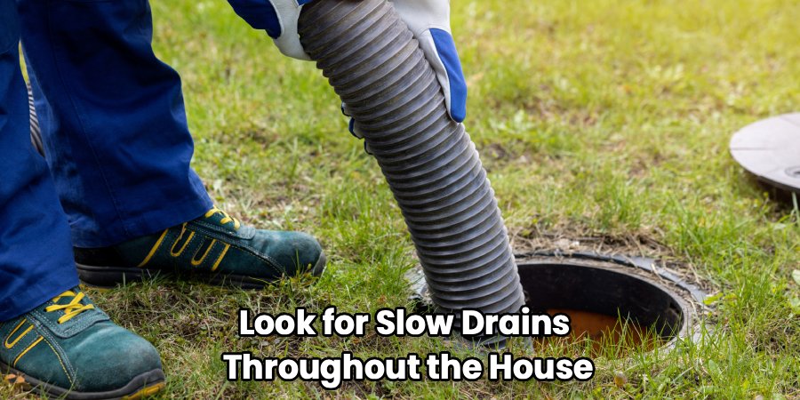 Look for Slow Drains 
Throughout the House