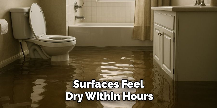 Surfaces Feel 
Dry Within Hours