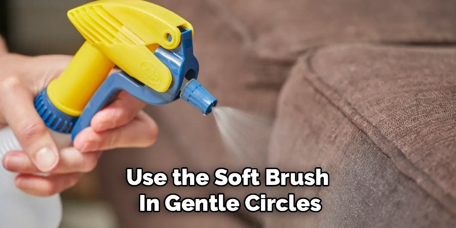 Use the Soft Brush 
In Gentle Circles