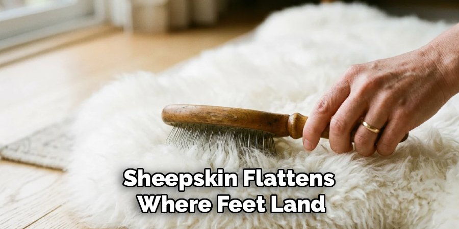Sheepskin Flattens 
Where Feet Land